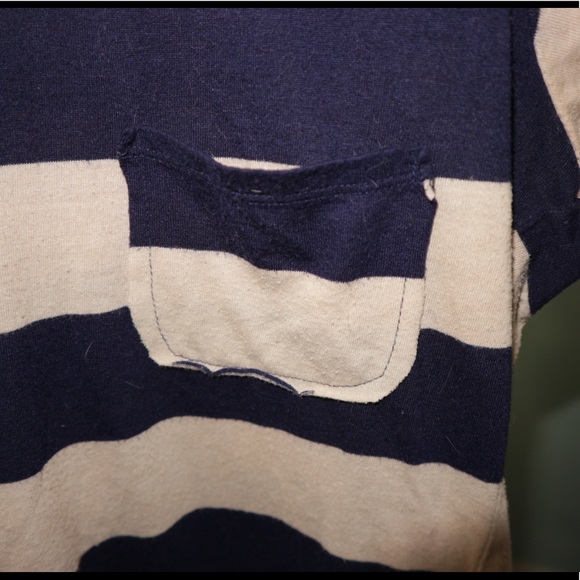 Striped Top with Open Back Detail - Picture 4 of 5